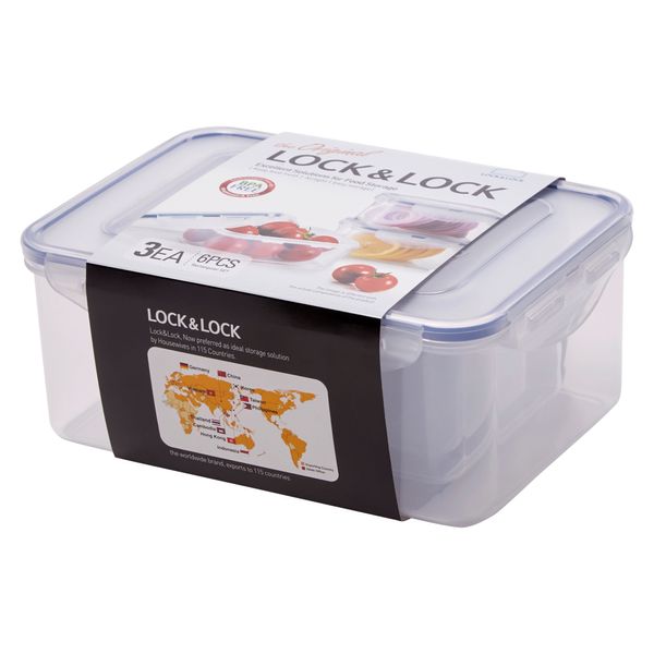 LocknLock Classic Rectangle 3 Piece Storage Set